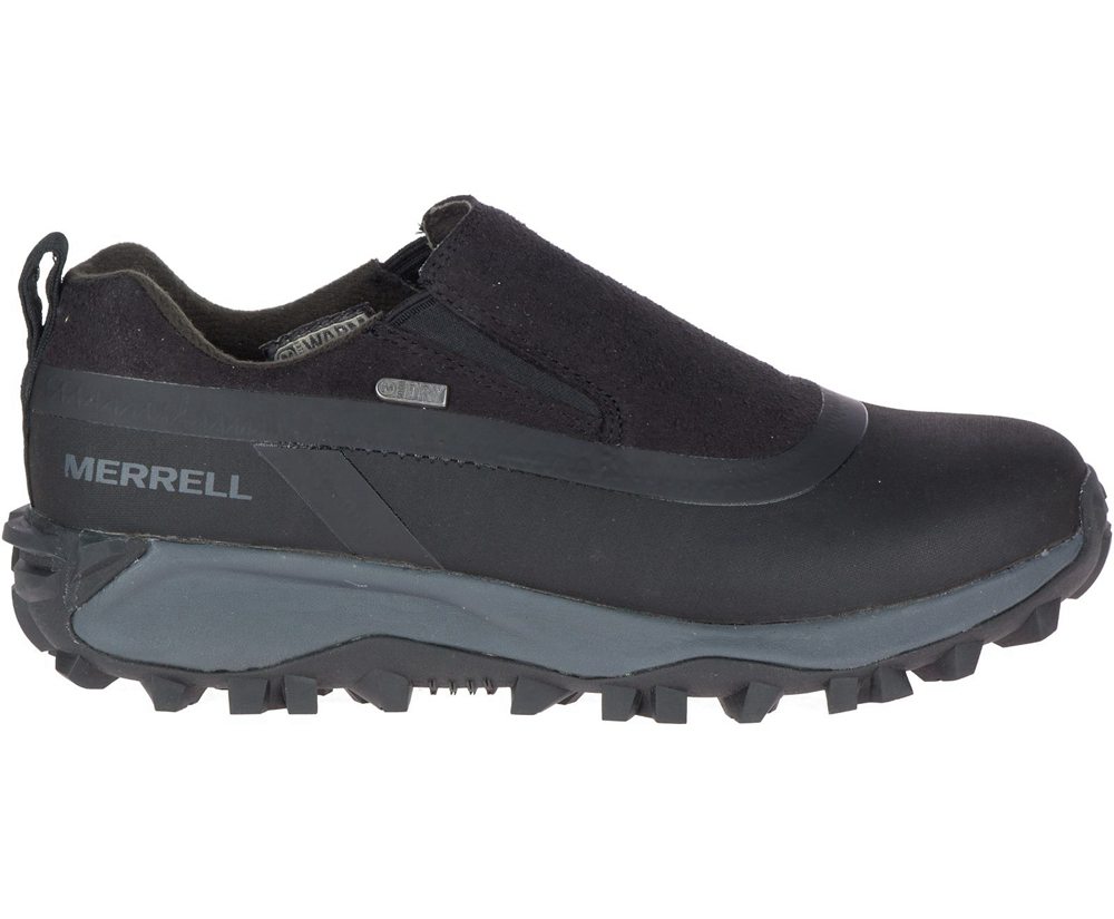 Merrell Slip Ons Black - Thermo Snowdrift Moc Shell Waterproof - Womens 76BSKVMRE